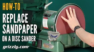 How to Replace Sandpaper on a Disc Sander [upl. by Lecroy]