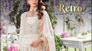 Retro Luxury Chiffon By Salitex Friday 14th Oct 2022 Launching [upl. by Garvy]