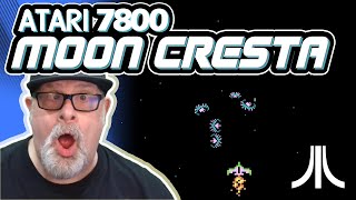 GET READY for RETRO BLISS on MOON CRESTA ATARI 7800 Gameplay [upl. by Rehposirhc545]