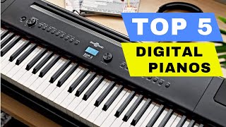 Top 5 Best Digital Piano 2024  Weighted Digital Keyboard Best Beginner Keyboard Music All Budget [upl. by Beaulieu550]