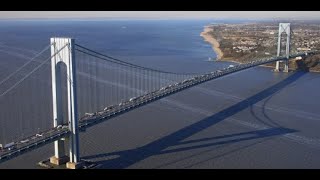 4K Raw Video  Driving on the Verrazano Bridge  New York City [upl. by Paulo]