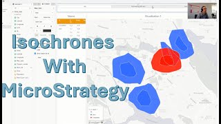 Isochrone Maps  travel time visualization with MicroStrategy [upl. by Filemon]