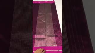 Pure Handloom Saree Chanderi Pattu Silk saree contact9770530638 saree sarees [upl. by Anilrats]