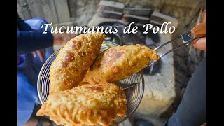 Como hacer Tucumanas de Pollo 🤯🤤🤤 cocinando a la leña con doña Bernita [upl. by Weywadt402]