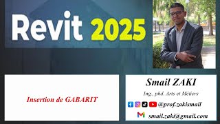 REVIT 2025 INSERTION DE GABARIT [upl. by Ahsinrats386]