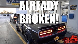 1st Day Of Ownership And My 2018 Widebody Hellcat Challenger Already Broke [upl. by Alicec]