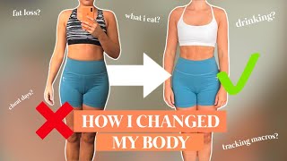 HOW TO LOSE FAT  How I changed my body  qampa [upl. by Naitsirk]