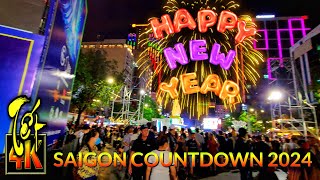 SÀI GÒN Countdown 2024 in Vietnam Happy New Year 2024 [upl. by Honey749]