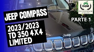 JEEP COMPASS LIMITED TD350 4X4 2023 TETO SOLAR PACOTE HIGH TECH ZERO KM [upl. by Aynosal]