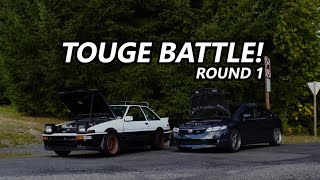 TOUGE BATTLE AE86 VS 8TH GEN SI [upl. by Gowon]