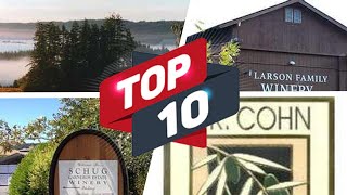 The Best Wineries In Sonoma Valley 📌 [upl. by Elleiad]