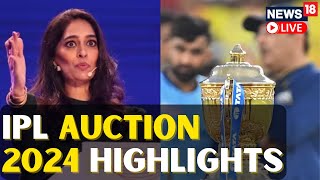 IPL 2024 Auction Live  IPL 2024 Auction Highlights LIVE  Pat Cummins  Mitchell Starc  N18L [upl. by Au]