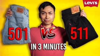 Which Jean Is Better  Levis 501 Original vs 511 Slim [upl. by Ydnyl936]