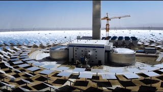 China’s world’s largest Super Mirror solar power plant in gobi desert Insane power capacity [upl. by Olimpia581]