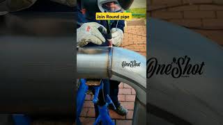 Round pipe joint process by senior wellder cover welding wellder otomotif Hellpermekanik [upl. by Amandy]