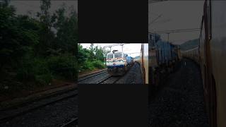 Kalyan WDP4D EMD Dadar Sawantwadi Tutari Honk Nivasar Konkan Crossing [upl. by Virnelli]