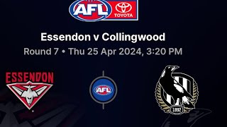 AFL REACTION Last 2 Minutes of Essendon Vs Collingwood [upl. by Dare]