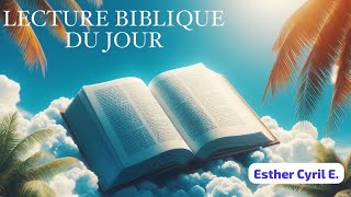 Lecture biblique du jour 15 Février 2024 Genèse 9 [upl. by Aniteb]