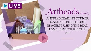 Andrias Beading Corner Make a Stretch Bracelet Using The Bead Llama Stretch Bracelet Kit [upl. by Coy748]