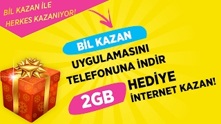 Bil Kazan  2 GB Hediyeli Soru Yarışması [upl. by Fitz]