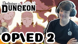 Delicious In Dungeon OPENING 2 Reaction  ANOTHER BANGER OPENING  OP 2 ED 2 Reaction [upl. by Haceber]