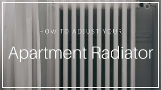 Apartment Radiator Heater  How to Turn On and Off [upl. by Enitsuj]