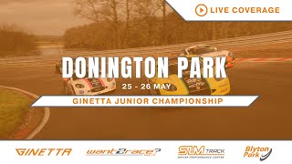 2024 Ginetta Junior Championship  Donington Round 7  LIVE [upl. by Annagroeg]