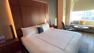 New York  Gansevoort Meatpacking NYC  Grand Deluxe Room  room 1210  room tour [upl. by Aikemot]