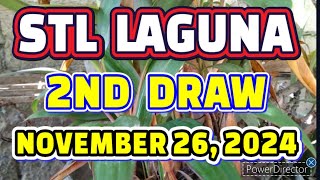 STL LAGUNA RESULT TODAY 2ND DRAW NOVEMBER 26 2024 4PM  TUESDAY [upl. by Erica]