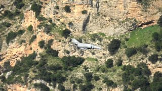 Low Level Flying Hellenic Air Force F4E Phantoms [upl. by Allit377]