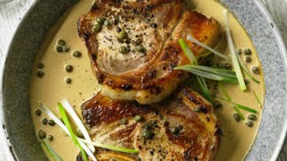 Recette  Côtes de porc à la moutarde et crème [upl. by Machos]