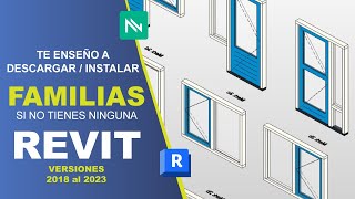 GUIA DESCARGA E INSTALACION FAMILIAS REVIT  carpetas vacías  2018  2023 [upl. by Arevle327]