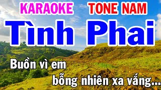 Karaoke Tình Phai Tone Nam Nhạc Sống gia huy beat [upl. by Lerak]