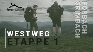 Westweg  Trekking im Schwarzwald  Forbach  Camp Grimbach Etappe 1 [upl. by Cappello900]