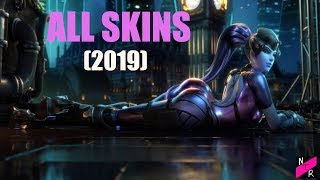 Widowmaker  All Skins Emotes Voice Lines amp More Overwatch  2019 [upl. by Hendrika]