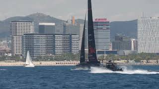 Cup Spy Highlights  Alinghi Red Bull Racing  AC75  Day 34  Barcelona  June 22 2024 [upl. by Eemak198]