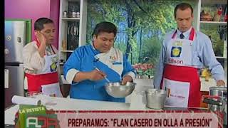 Preparamos una deliciosa receta de Flan casero en olla de presión [upl. by Gnilrits]