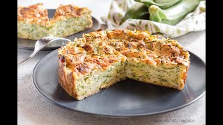 TORTA SALATA DI ZUCCHINE 1 KG DI ZUCCHINE [upl. by Eemaj447]