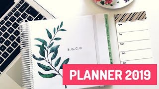 MEU PLANNER 2019 l ABRINDO RECEBIDOS DE PAPELARIA [upl. by Yrem666]