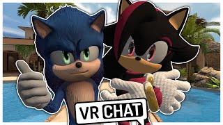 Movie Sonic Encounters Shadina In VRCHAT [upl. by Guthry]