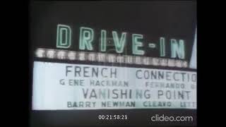 Glenwood DriveIns Marquee at Decatur GA  1972 [upl. by Paley927]