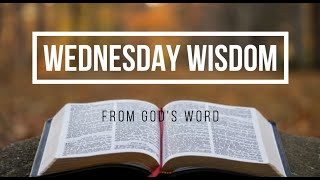 Why Read the Old Testament Wednesday Wisdom Devotion [upl. by Christi737]