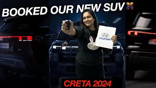 HYUNDAI CRETA FACELIFT IS HERE  BOOKED NEW CRETA 2024 🖤 [upl. by Oinotnanauj]