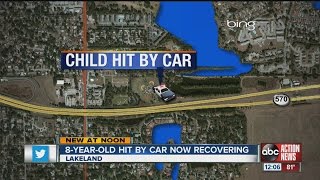 Car hits 8yearold near Carlton Palmore Elementary School in Lakeland [upl. by Gilbertson]