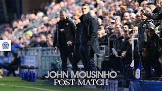 John Mousinho postmatch  Pompey 20 Bolton Wanderers [upl. by Goddord]