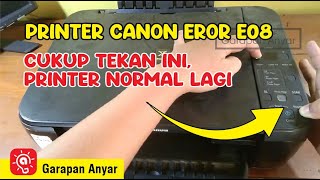 Memperbaiki error e08 pada printer canon mp287 reset mp287 pembuangan penuh [upl. by Shirlie]