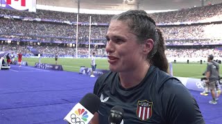 Joyful womens rugby sevens players celebrate bronze at Paris Olympics [upl. by Irb]