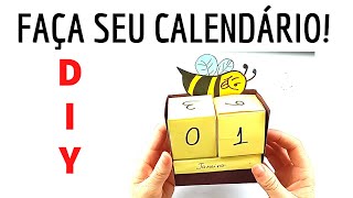 COMO FAZER UM CALENDÁRIO DIVERTIDO DIY CALENDÁRIO  ENSINAR AS CRIANÇAS SOBRE CALENDÁRIO [upl. by Marden]