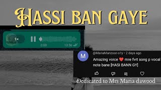 Hassi ban gaye songslowed and reverbhasii ban gaye lyricsfemale version by bk [upl. by Bria]