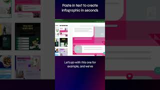 Piktochart AI paste in text to create infographic in seconds [upl. by Siaht]